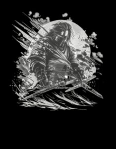 Spiritul samurai: Esența puterii în cerneală japoneză